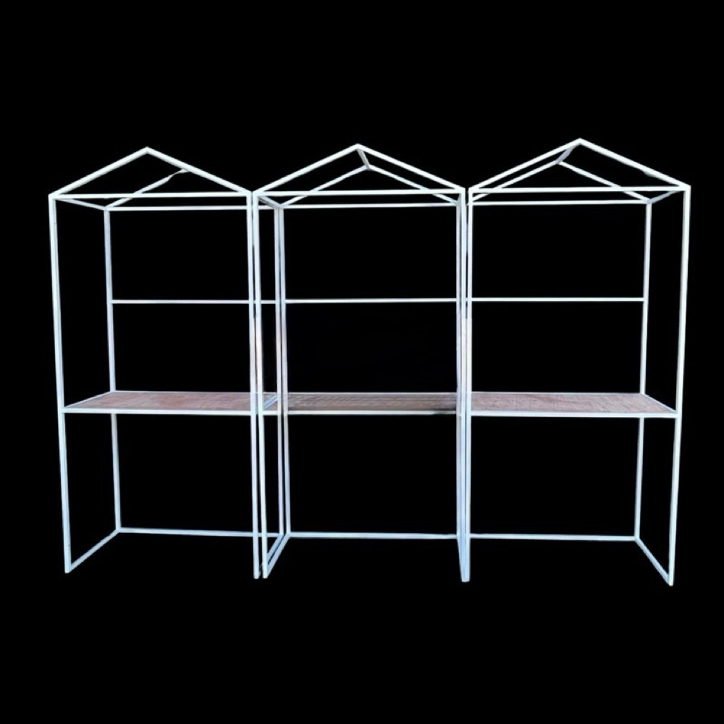 工業風造型鐵架、房屋造型、置物架、物品展覽架、展場架、看板架、海報架