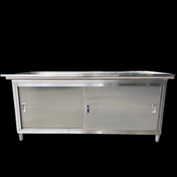 市場攤架不銹鋼桌、攤架超大容量、雙門門、鑰匙鎖、白鐵桌、置物櫃、展示櫃、攤車、工作台、賣魚、市場