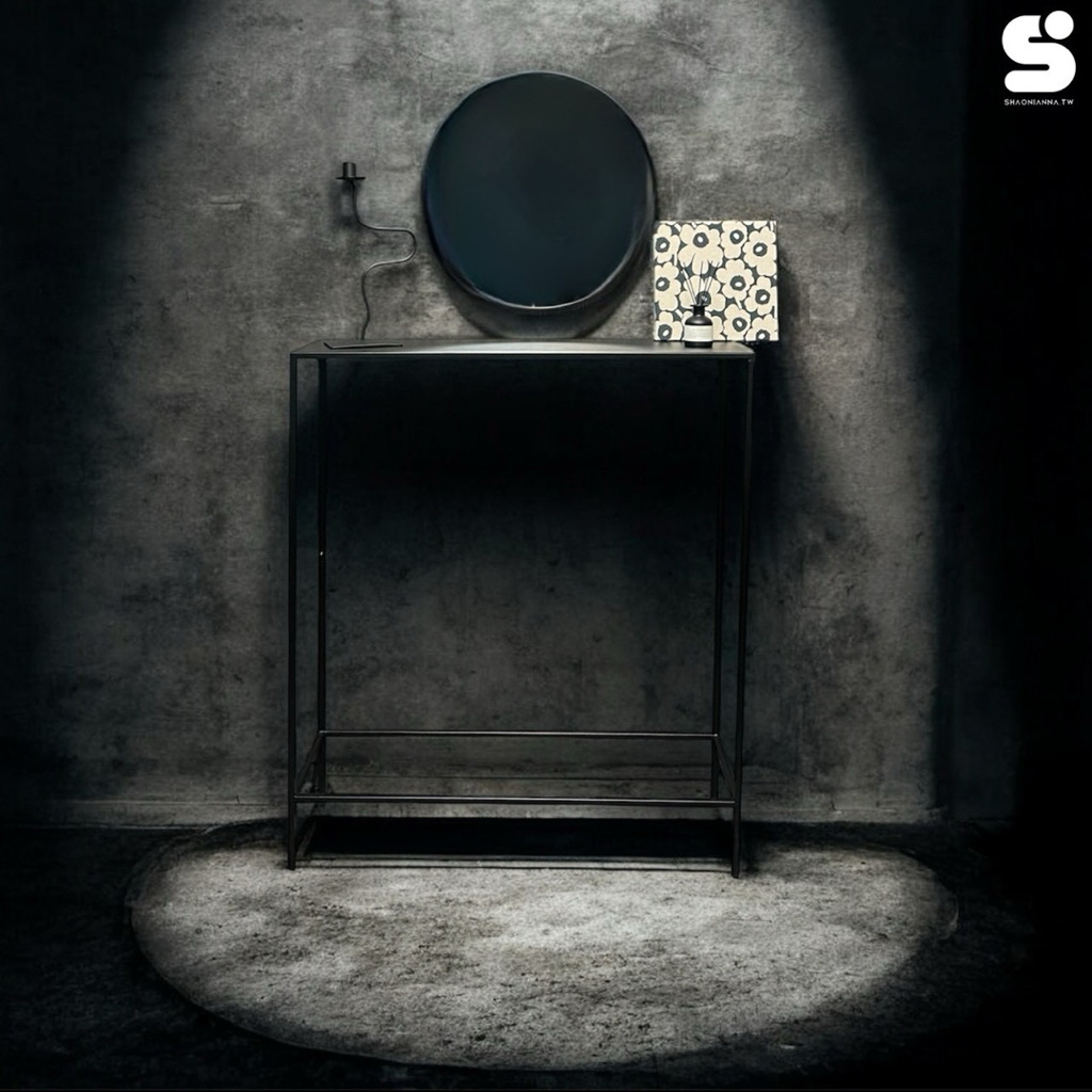 打造時尚工業風空間、鐵架、鐵桌、80*30*75公分