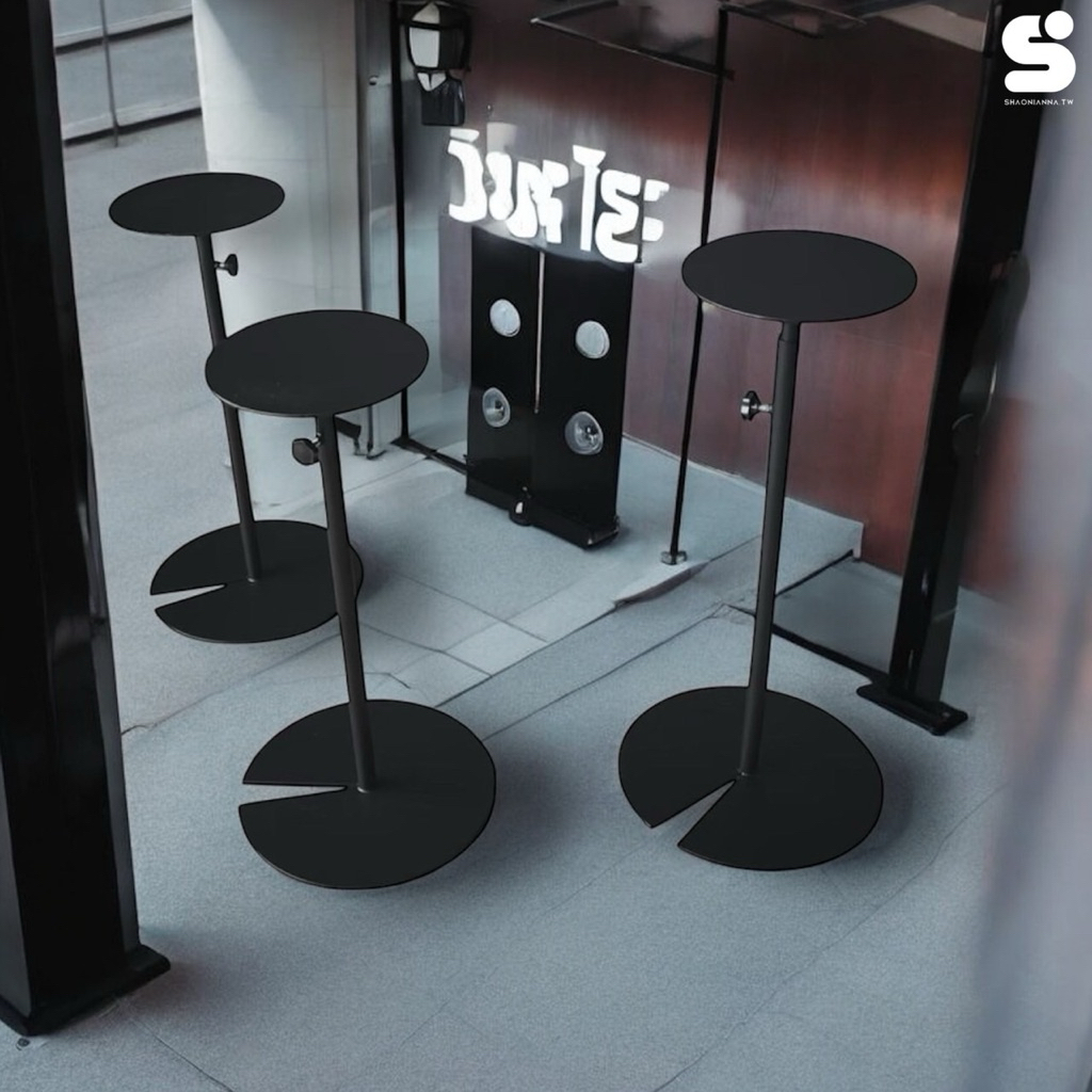 服飾店用金屬包包展示立架｜高度可調｜拍照展場適用