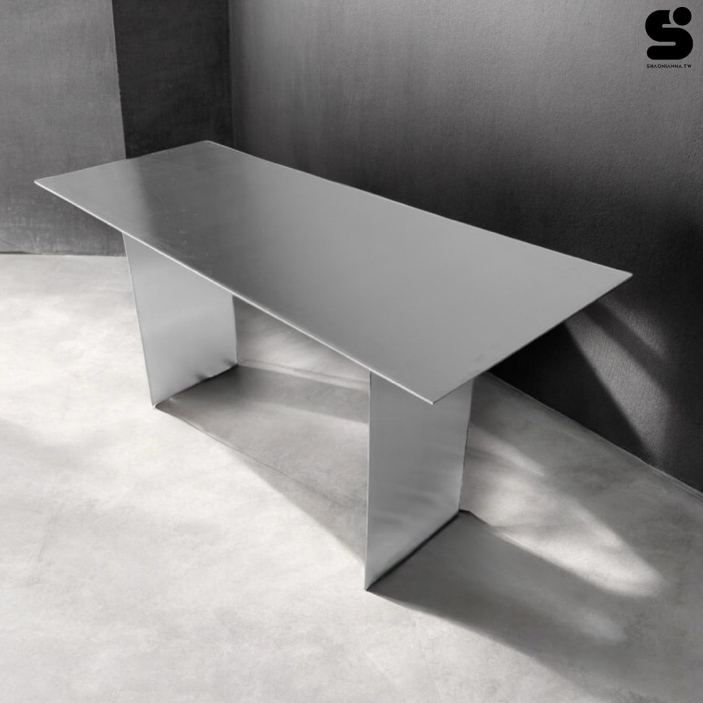 不銹鋼桌子、造型金屬方桌、傢俱白鐵桌子、茶几、邊桌、餐桌、電視櫃、置物桌