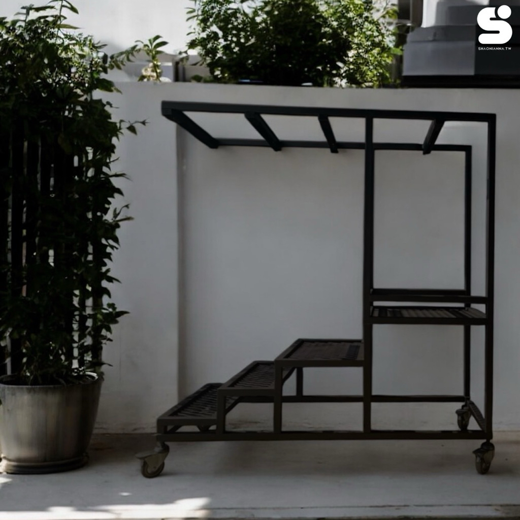梯形網架、植物架、花架、網架、工業風造型架、花器鐵架、台灣製、盆栽架、植物架、塊根植物架、花架、鐵架、推車、燈架、架子