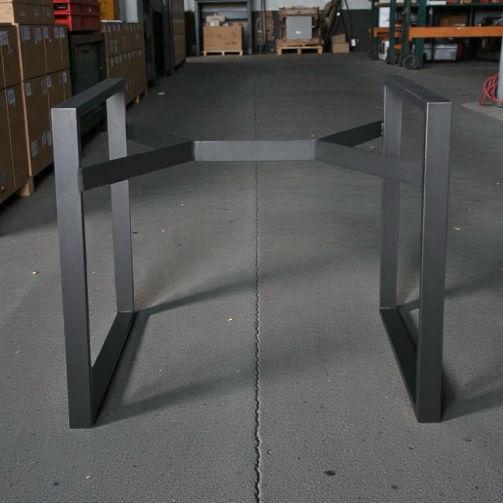 一體式鐵腳、橫桿造型、桌板、桌腳、台灣製、可訂製尺寸、板腳