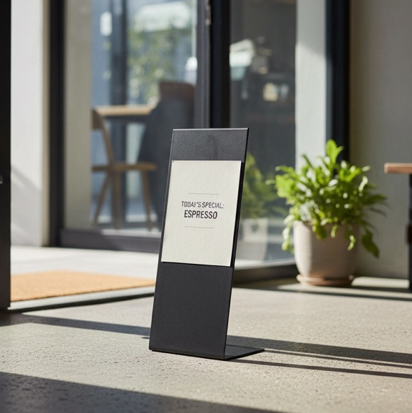 【產品規格】

✔ 面寬：25 cm

✔ 高度：70 cm

✔ 材質：金屬

✔ 顏色：霧黑

✔ 形式：落地式



【產品特色】

✔ 金屬結構，穩固不易傾倒

✔ 工業風簡約設計，適合商用空間

✔ 表面霧黑處理，低調耐看

✔ 可依需求客製尺寸與樣式



【適用場所】

✔ 店面入口

✔ 百貨 / 商場

✔ 展覽 / 活動空間

✔ 辦公室 / 商業空間



【客製說明】

✔ 尺寸、顏色可客製

✔ 大量訂購歡迎聊聊報價



【注意事項】

✔ 商用訂製商品，下單前請先聊聊確認規格