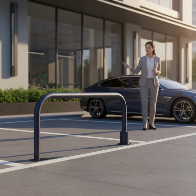 翻轉式設計，單邊套筒固定，使用時只需輕抬即可開啟車位，操作簡單不費力。
