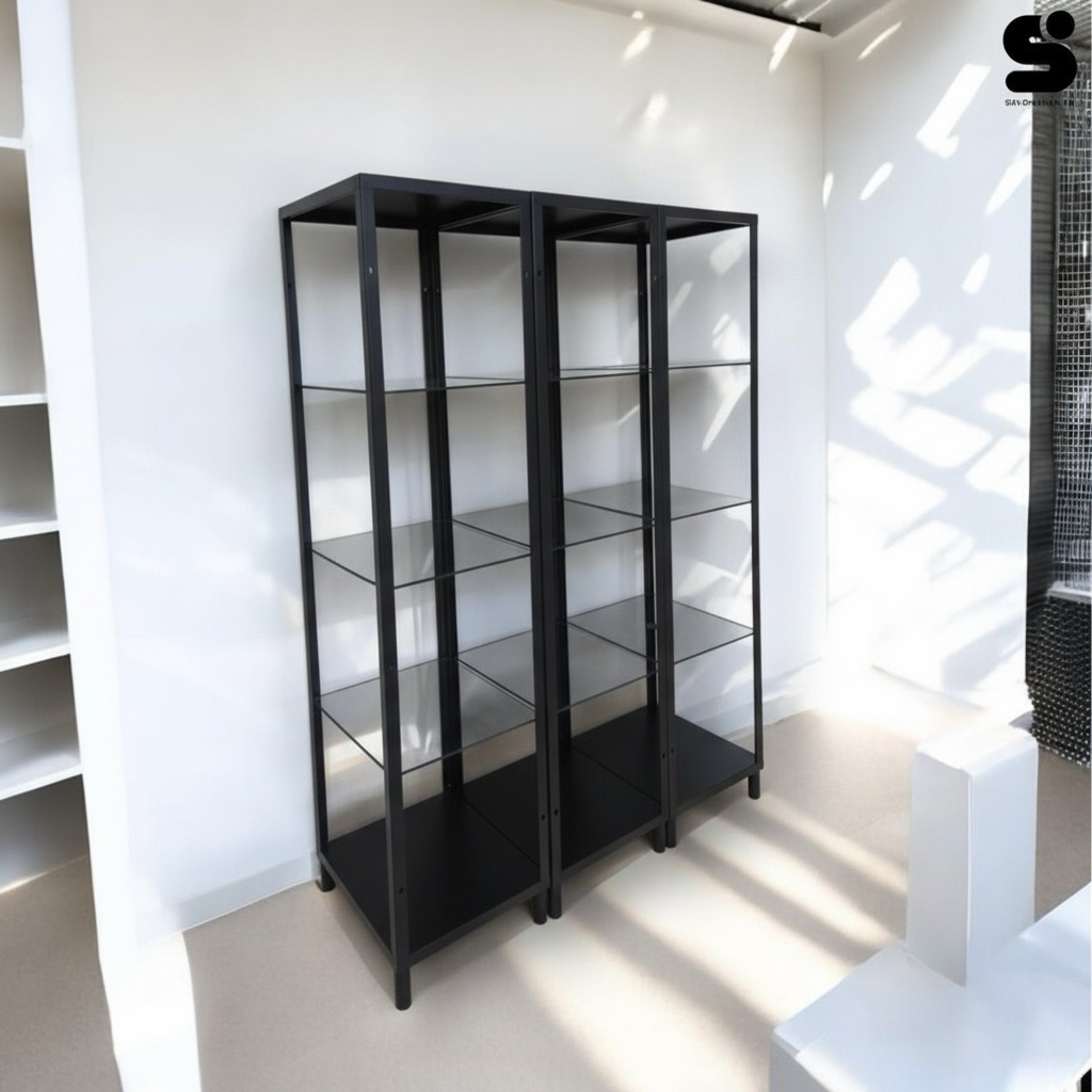 可客製化尺寸與設計：依您的空間大小、用途與風格需求量身打造，不再受制於標準尺寸

可用於展示商品、收藏品、書籍，也可作為居家收納櫃