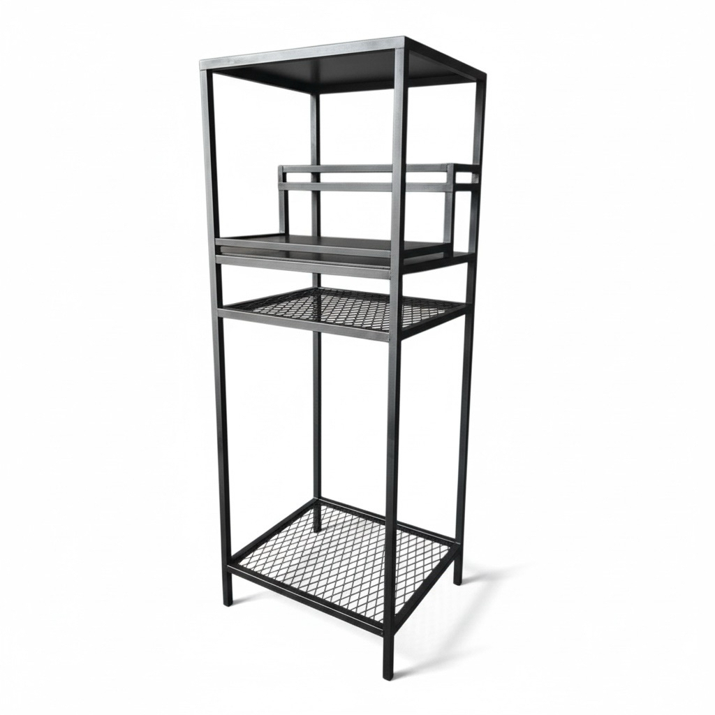 工廠直營製作，非市售薄料。



整體採用厚實鐵件打造，線條俐落，結構穩固，



專為塊根植物、多肉、觀賞植栽設計，



呈現低調、暗黑、純粹的工業風格。



✔ 可依需求 客製尺寸 / 層數 / 造型



✔ 工業風暗黑設計，適合室內、工作室、植栽空間



✔ 重量感結構，不易晃動，承重佳



✔ 工廠直營，品質與細節可控



讓植物不只是植物，而是空間的一部分