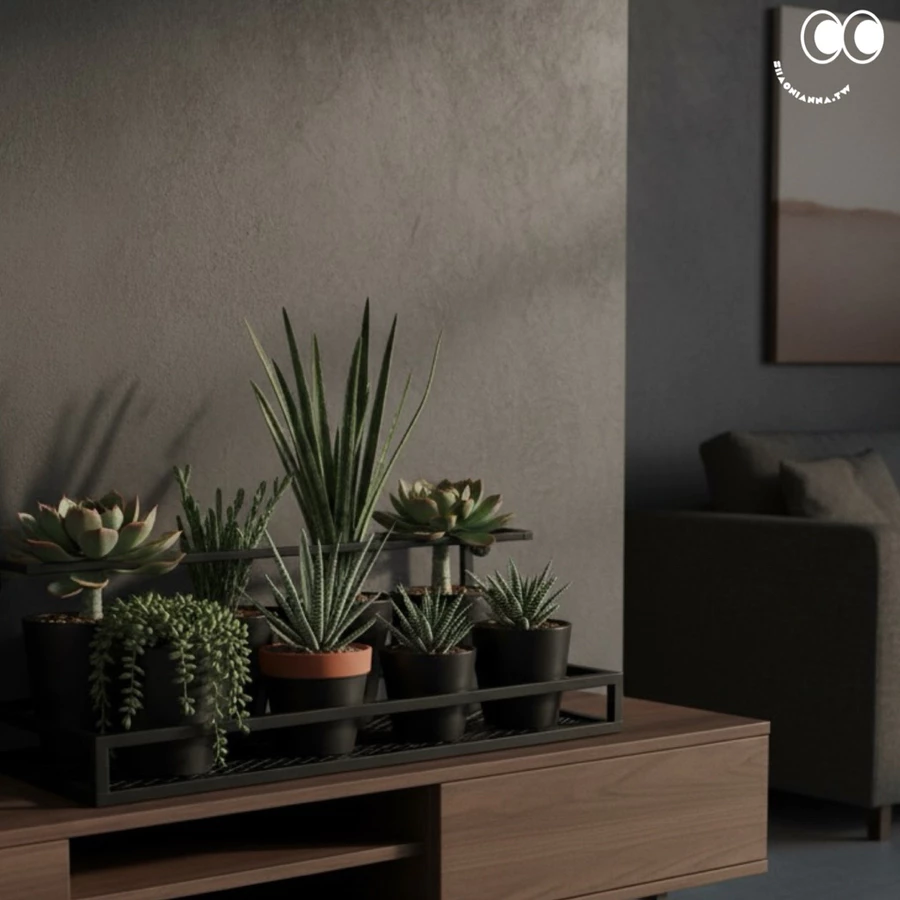 這款桌上置物架採用高強度鐵製結構與菱格網底板設計，尺寸80×40公分，提供寬敞收納空間，適合作為桌面收納架、展示架或植物架使用。上方配置可調式燈架（可調整約10公分），可安裝工作燈或攝影燈，兼具實用與設計感。工業風外型適合居家、辦公室、工作室與攝影桌使用，是兼顧收納與風格的多功能桌架。