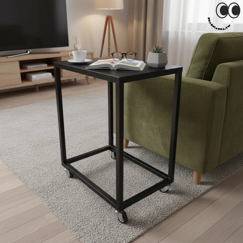 結構：焊接成型，穩定不晃

是否需組裝：否（到貨即可使用）

搭配四顆工業用輪組（含剎車），可自由移動並穩定定位，

適合各種商業空間、工作室或居家使用。