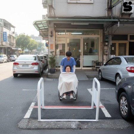 防止機車違停門口架 店面通道卡位架 一體成型