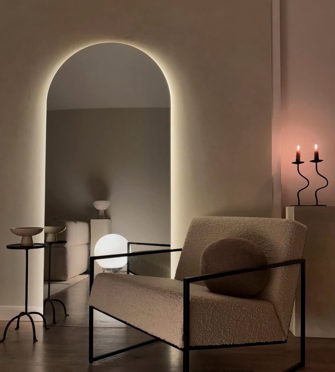 不銹鋼造型燭台蠟燭架、居家擺件