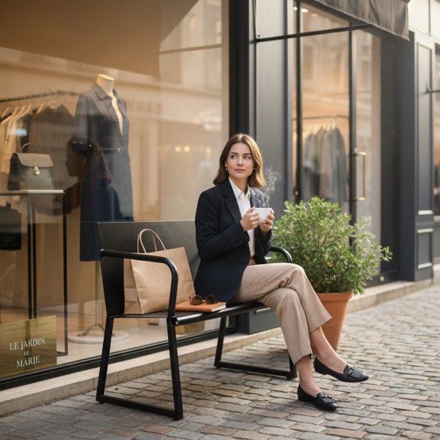 雙人座鐵椅、門口休息座椅、霧黑、椅子、凳子、傢俱、休息座椅、吸菸區椅子、情人椅、鐵件桌椅