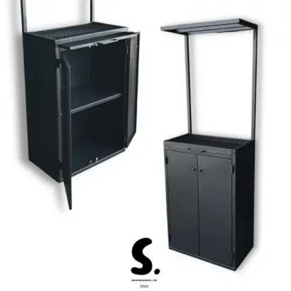 日式塊根植物架、植物層架、植物花架、室內擺設、工業風鐵件、金屬傢俱、展示架、收納櫃